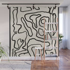 Abstract line art 154 Wall Mural Gallery Image 1