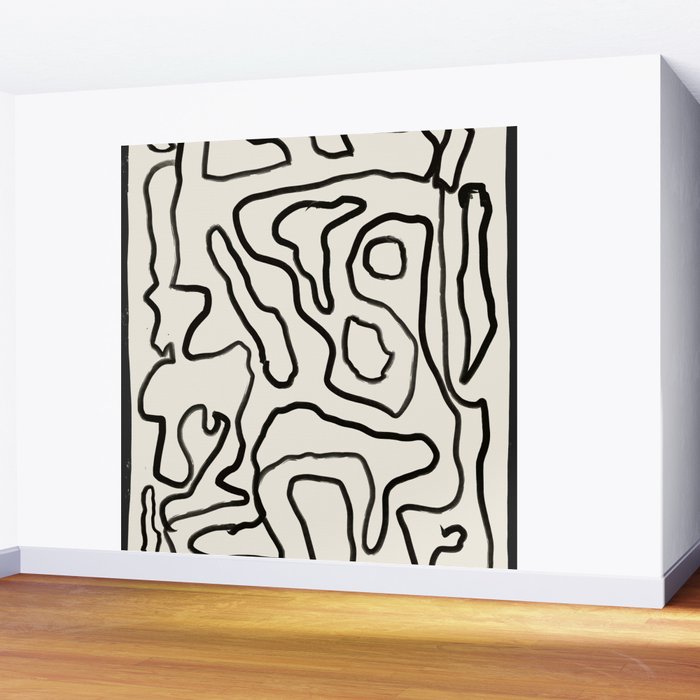 Abstract line art 154 Wall Mural Gallery Image 2