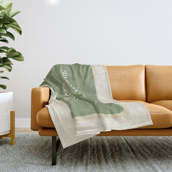 Leaf Design 17 Throw Blanket Gallery Image 1