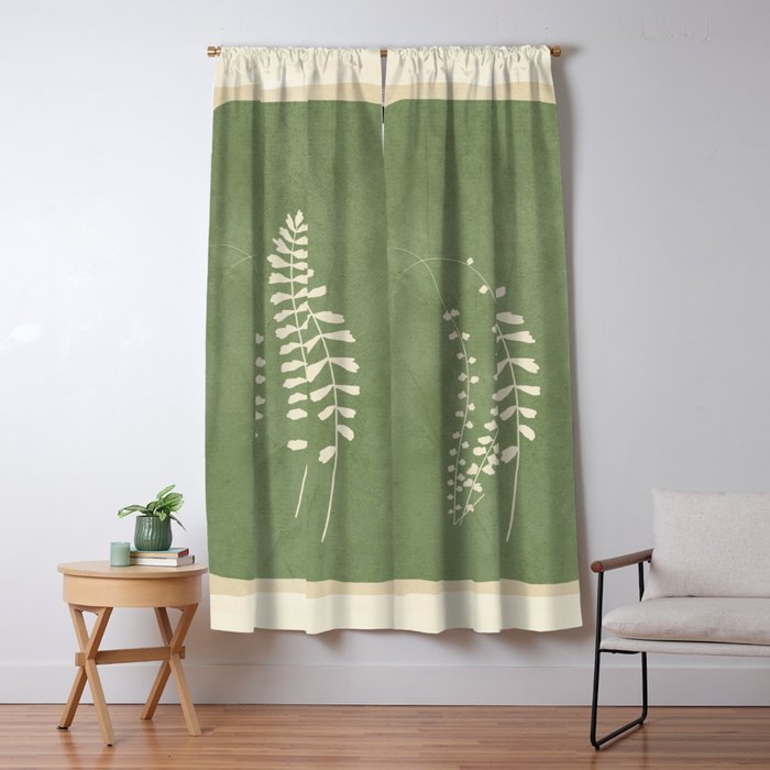 Leaf Design 17 Window Curtain Gallery Image 5