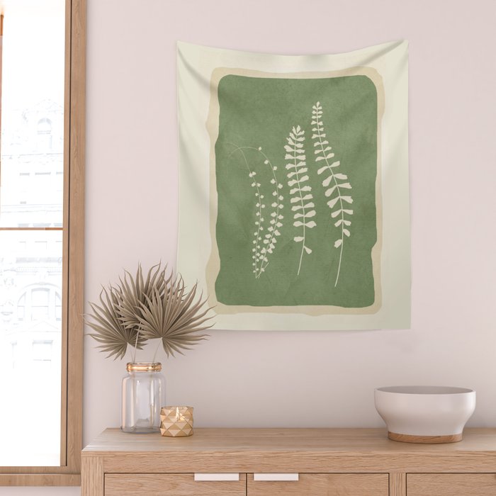 Leaf Design 17 Wall Tapestry Gallery Image 2