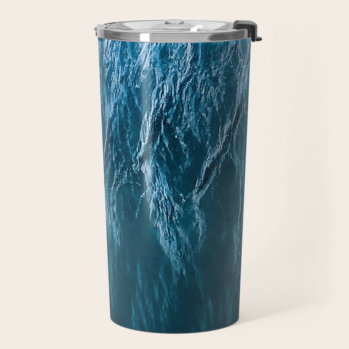 Minimalist Wave Patterns â Oceanscape Photography Travel Mug Gallery Image 2