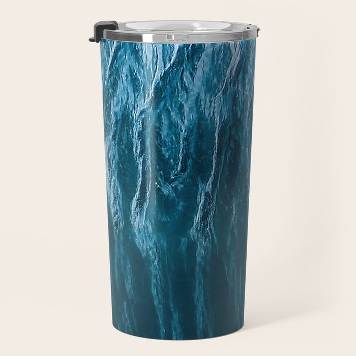 Minimalist Wave Patterns â Oceanscape Photography Travel Mug Gallery Image 3