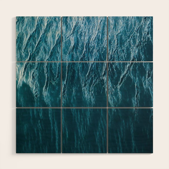 Minimalist Wave Patterns â Oceanscape Photography Wood Wall Art Gallery Image 1