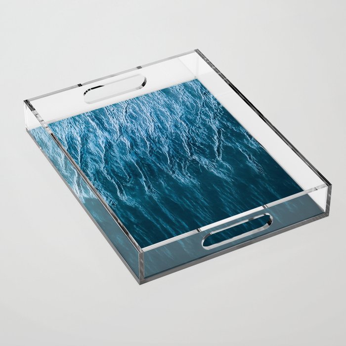Minimalist Wave Patterns â Oceanscape Photography Acrylic Tray Gallery Image 1