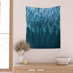 Minimalist Wave Patterns â Oceanscape Photography Wall Tapestry Gallery Image 2