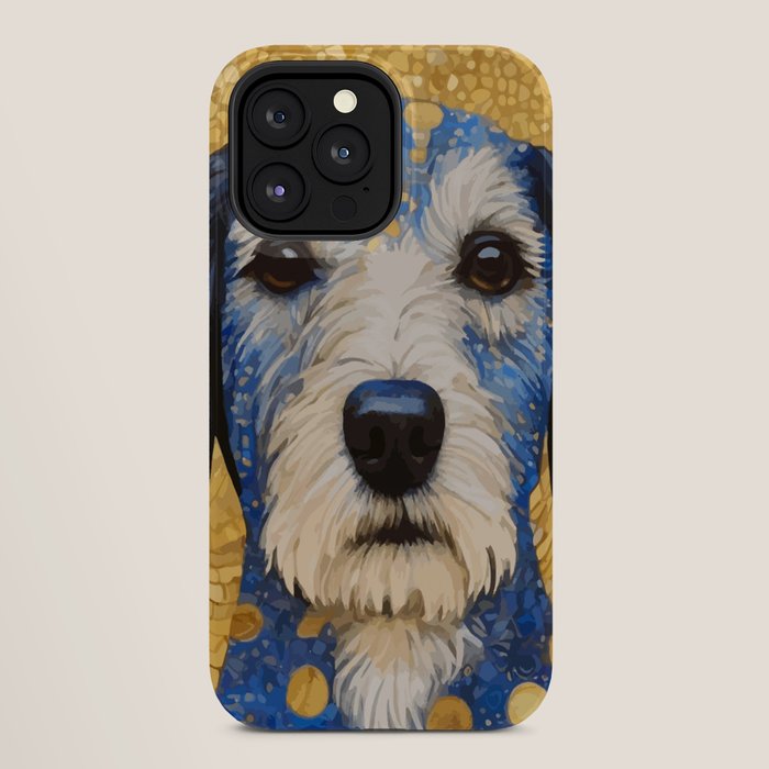 Gustav Klimt Style Dog with Blue and Gold Costume iPhone Case Gallery Image 28