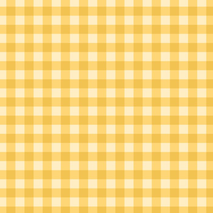 Gingham Plaid Pattern - Sunshine Yellow Coffee Mug Gallery Image 2