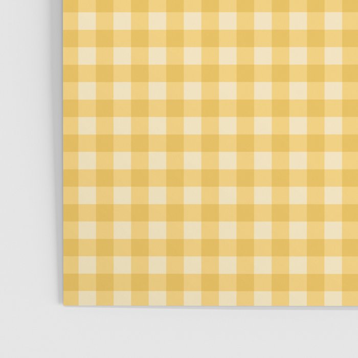 Gingham Plaid Pattern - Sunshine Yellow Poster Gallery Image 3