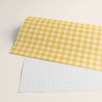 Gingham Plaid Pattern - Sunshine Yellow Wrapping Paper Gallery Image 2