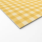Gingham Plaid Pattern - Sunshine Yellow Welcome Mat Gallery Image 2