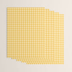 Gingham Plaid Pattern - Sunshine Yellow Wrapping Paper Gallery Image 3