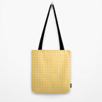 Gingham Plaid Pattern - Sunshine Yellow Tote Bag Gallery Image 2