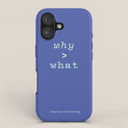 Why > What iPhone Case Gallery Image 1