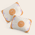 Have a Happy Life Lilac and Orange Pillow Sham Gallery Image 3