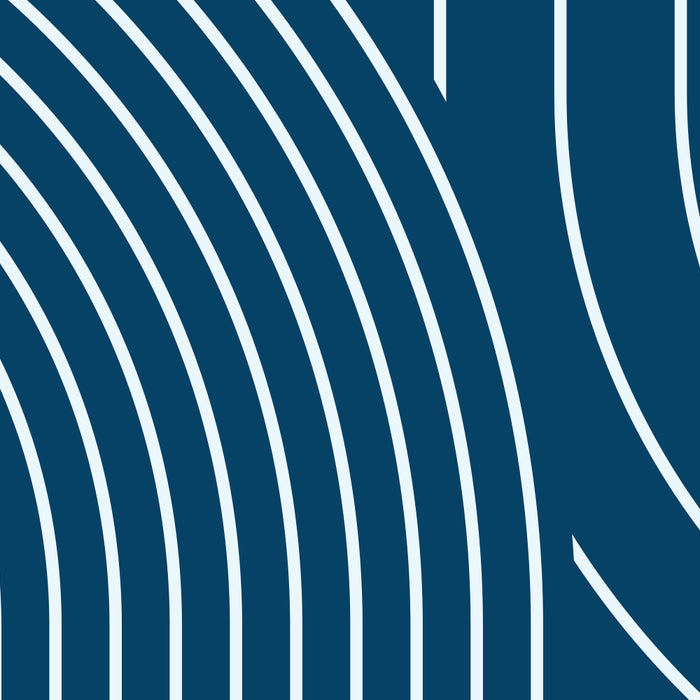 Geometric Lines in night Blue 16 (Rainbow Abstract) Coffee Mug Gallery Image 2