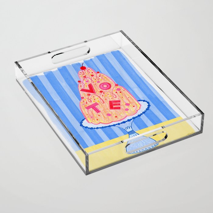 Mold the Future & Vote in Blueberry Blue Acrylic Tray Gallery Image 1