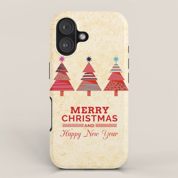 Three Christmas Trees iPhone Case Gallery Image 1