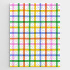 Colorful plaid line grid pattern Jigsaw Puzzle Gallery Image 1