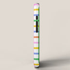 Colorful plaid line grid pattern iPhone Case Gallery Image 2