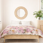 Lush Pink Tropical Flowers I Duvet Cover Gallery Image 3