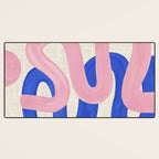 Pink Wiggle Embrace Desk Mat Gallery Image 3