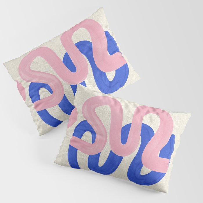 Pink Wiggle Embrace Pillow Sham Gallery Image 3
