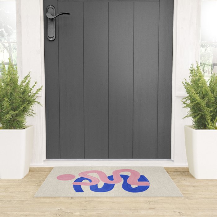 Pink Wiggle Embrace Welcome Mat Gallery Image 3