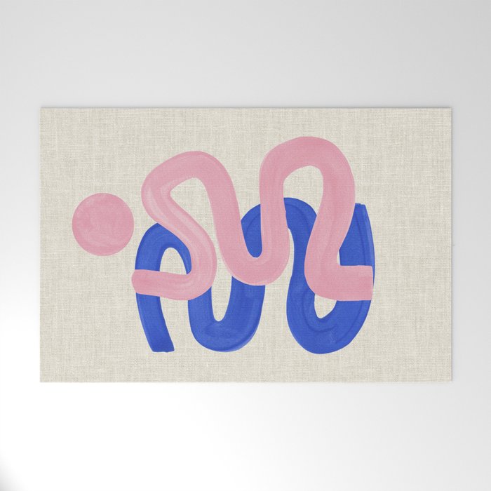 Pink Wiggle Embrace Welcome Mat Gallery Image 1