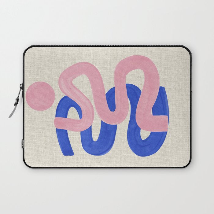 Pink Wiggle Embrace Laptop Sleeve Gallery Image 1