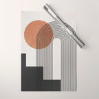 Mid Century Abstract Geometric 5 Wrapping Paper Gallery Image 1