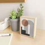 Mid Century Abstract Geometric 5 Mini Art Print Gallery Image 2