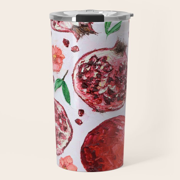 Pomegranate Party Travel Mug Gallery Image 1