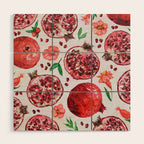 Pomegranate Party Wood Wall Art Gallery Image 1