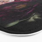 Nostalgic Lush Baroque Night Flowers Bath Mat Gallery Image 3
