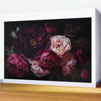 Nostalgic Lush Baroque Night Flowers Wall Mural Gallery Image 2