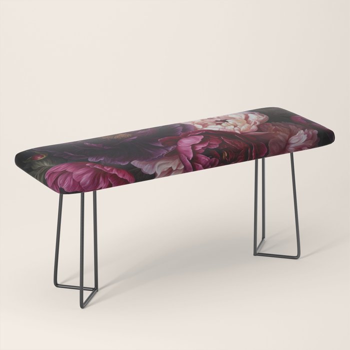Nostalgic Lush Baroque Night Flowers Bench Gallery Image 1
