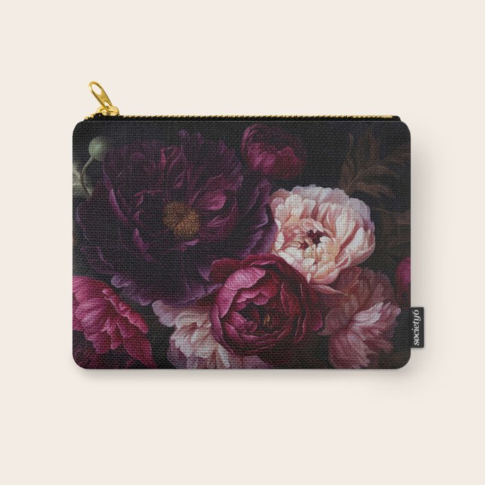 Nostalgic Lush Baroque Night Flowers Carry All Pouch Gallery Image 1