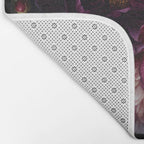 Nostalgic Lush Baroque Night Flowers Bath Mat Gallery Image 2