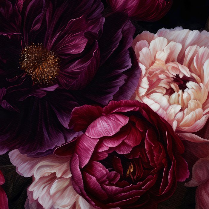 Nostalgic Lush Baroque Night Flowers Coffee Mug Gallery Image 2