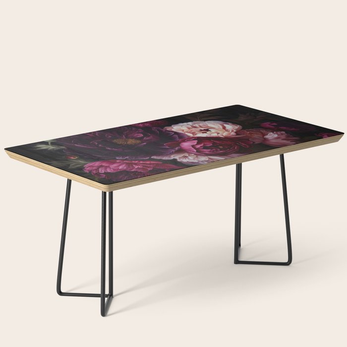 Nostalgic Lush Baroque Night Flowers Coffee Table Gallery Image 1