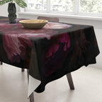 Nostalgic Lush Baroque Night Flowers Tablecloth Gallery Image 3