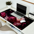 Nostalgic Lush Baroque Night Flowers Desk Mat Gallery Image 2