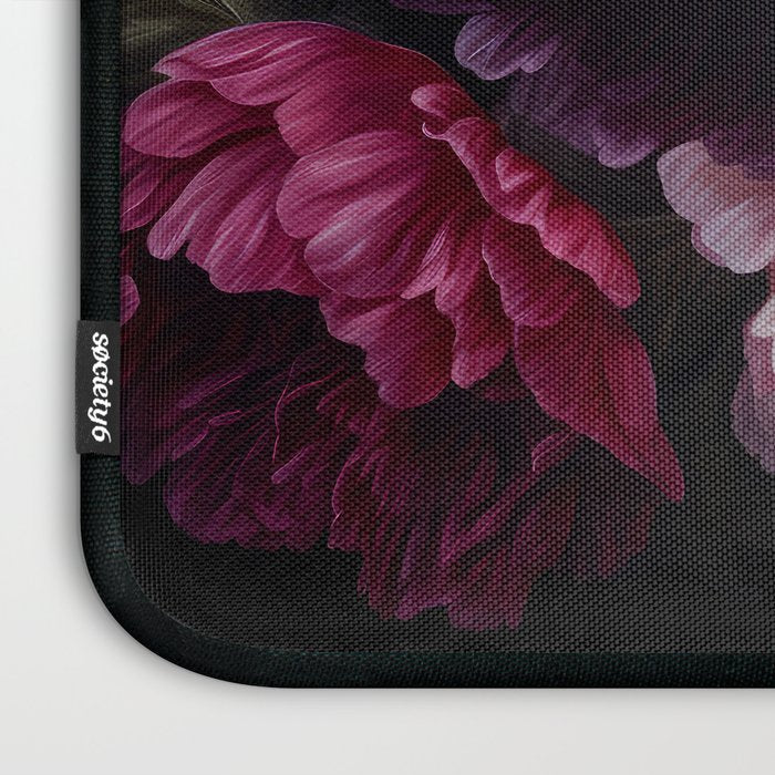 Nostalgic Lush Baroque Night Flowers Laptop Sleeve Gallery Image 3