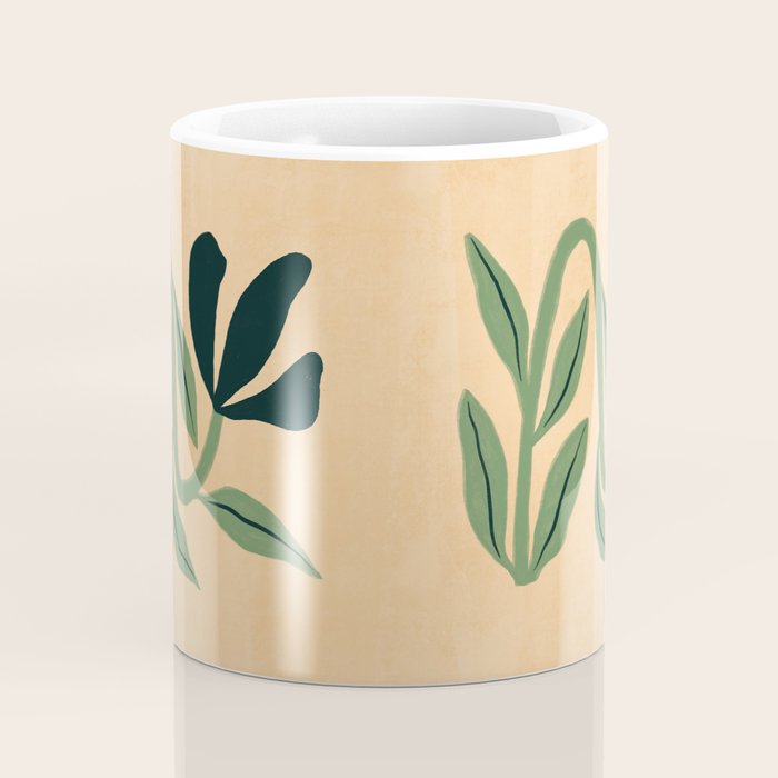 Painterly Abstract Black Flower Coffee Mug Gallery Image 4