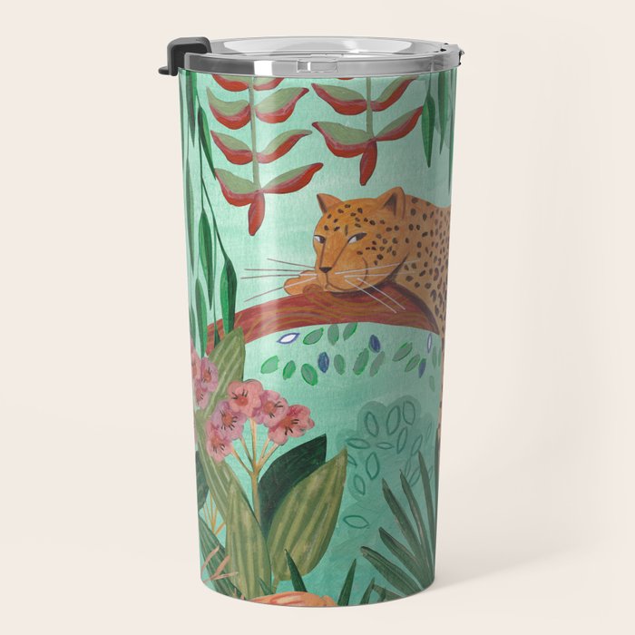 Leopard in the jungle Travel Mug Gallery Image 3