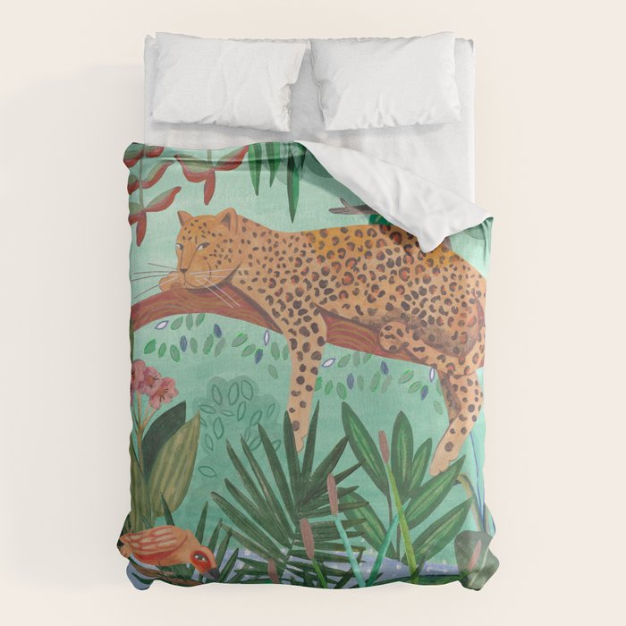Leopard in the jungle Duvet Cover Gallery Image 6