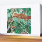 Leopard in the jungle Wall Mural Gallery Image 2