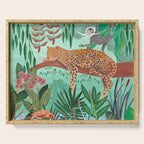 Leopard in the jungle Serving Tray Gallery Image 1