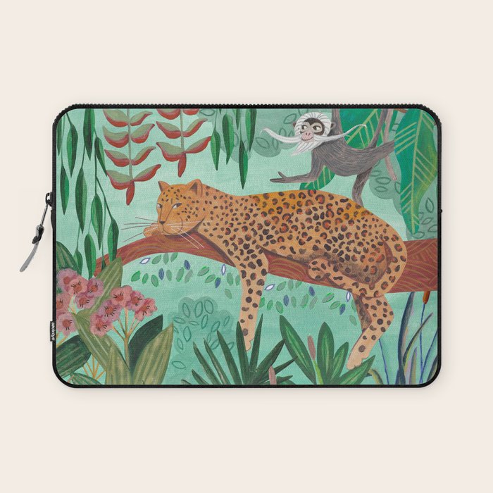 Leopard in the jungle Laptop Sleeve Gallery Image 1